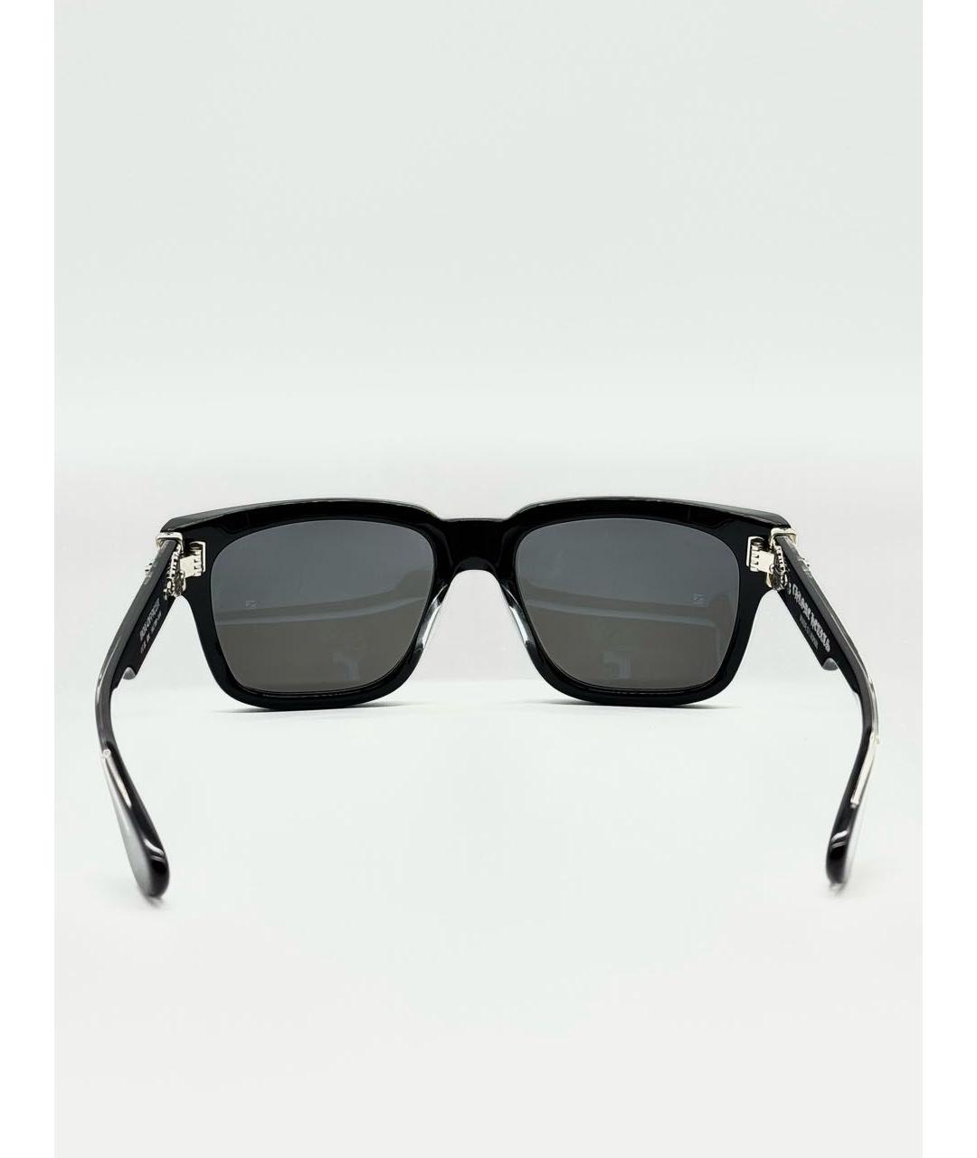 CHROME HEARTS Черные пластиковые солнцезащитные очки, фото 4