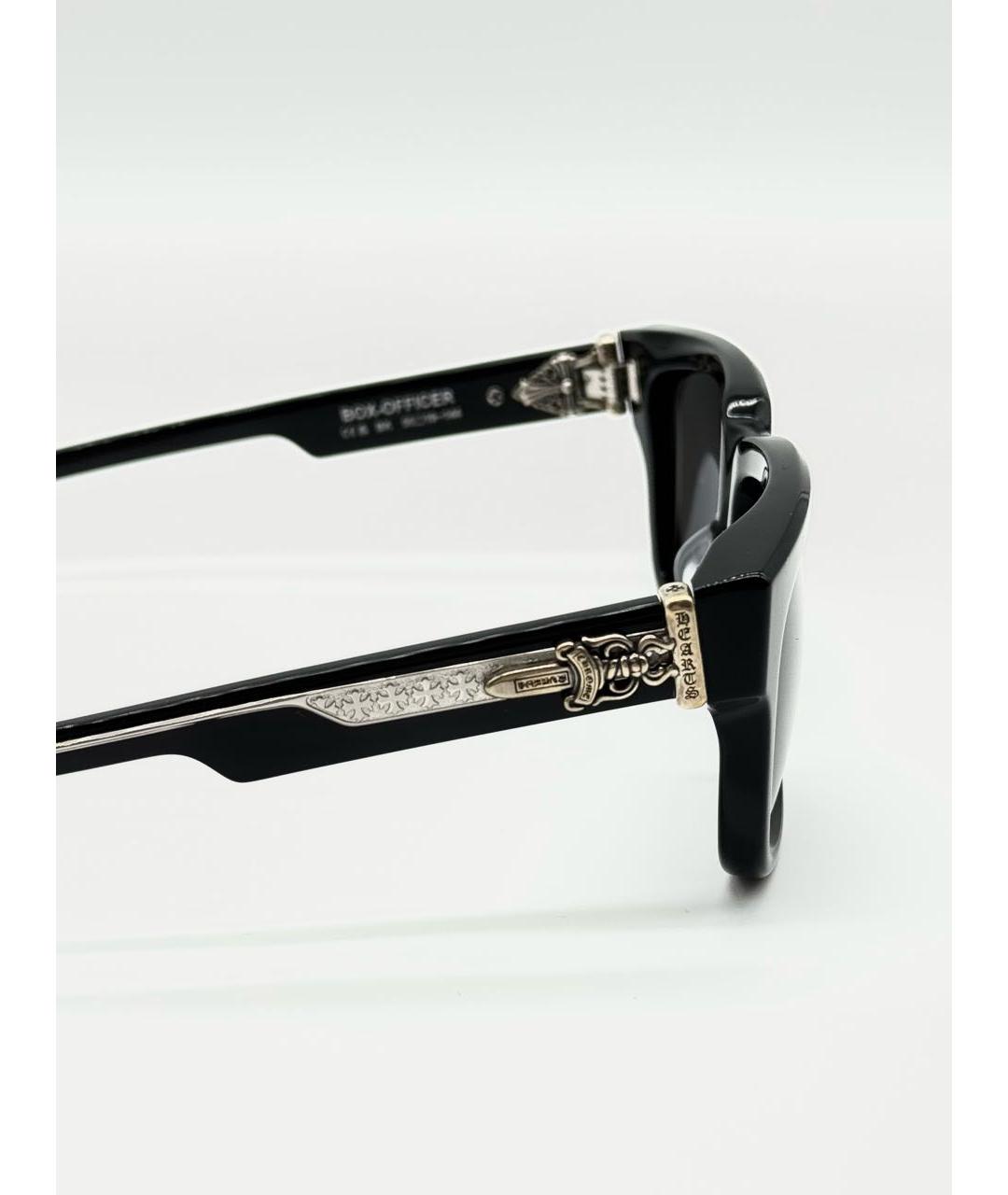 CHROME HEARTS Черные пластиковые солнцезащитные очки, фото 6