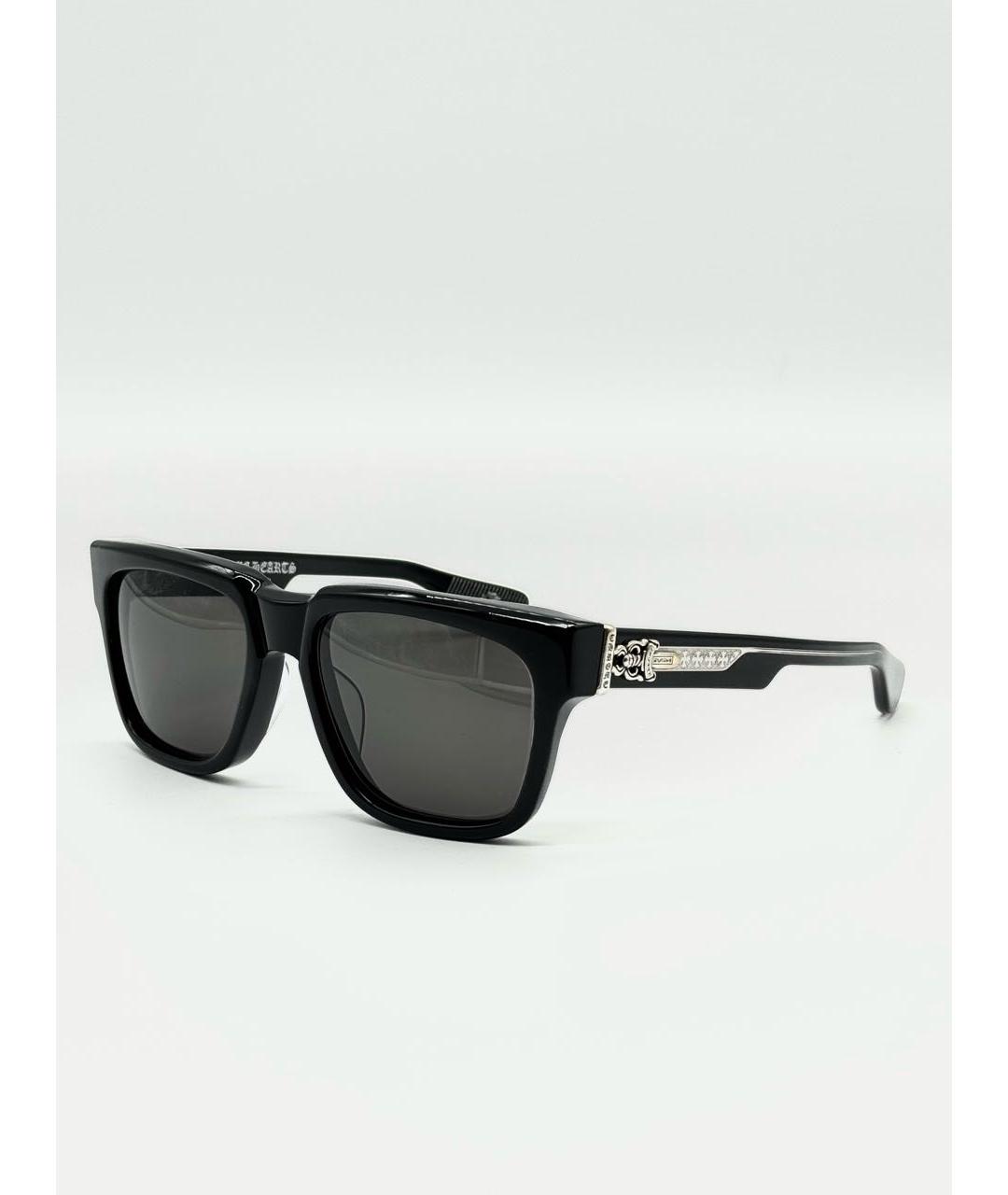 CHROME HEARTS Черные пластиковые солнцезащитные очки, фото 7