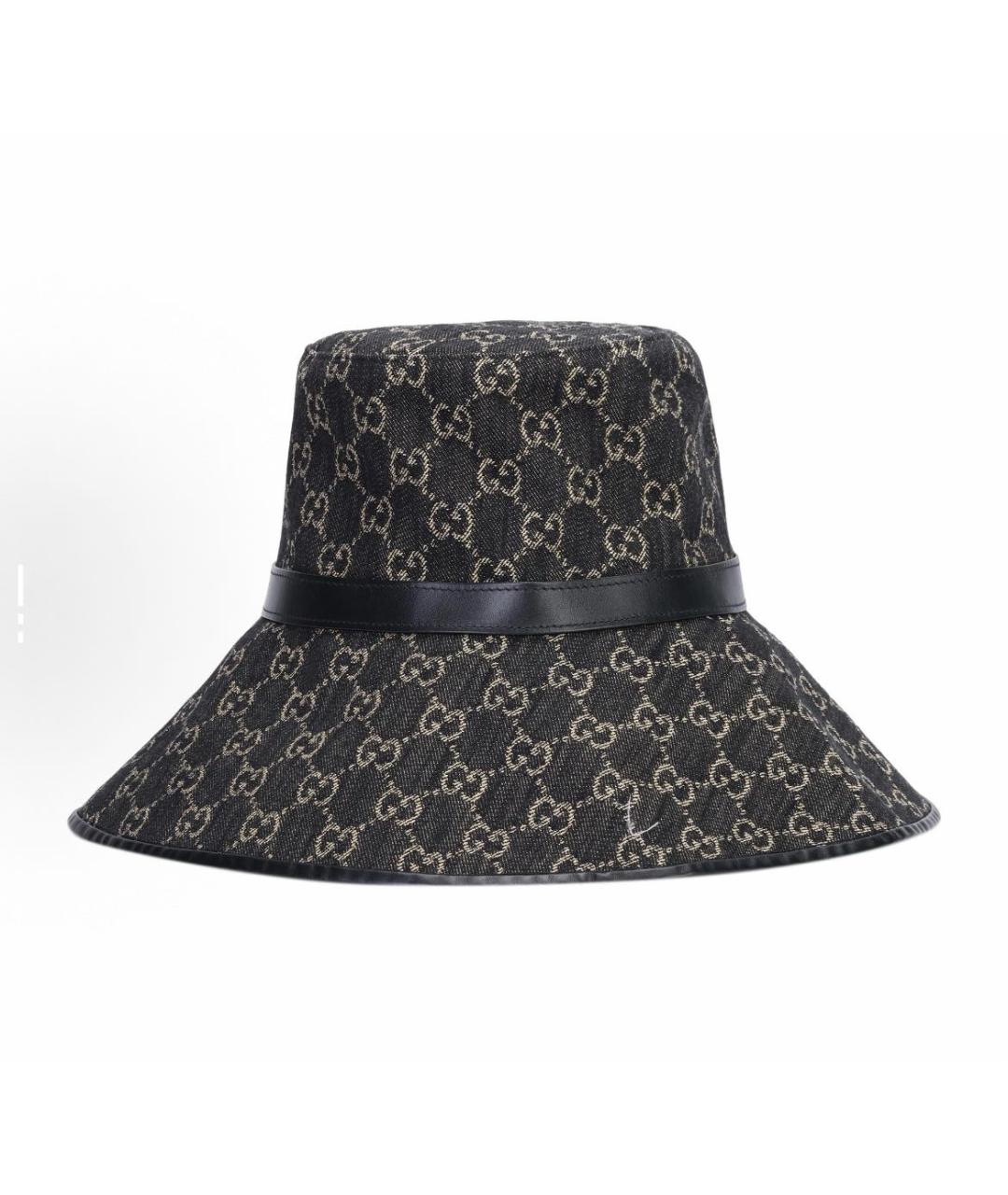 GUCCI Черная хлопковая панама, фото 2