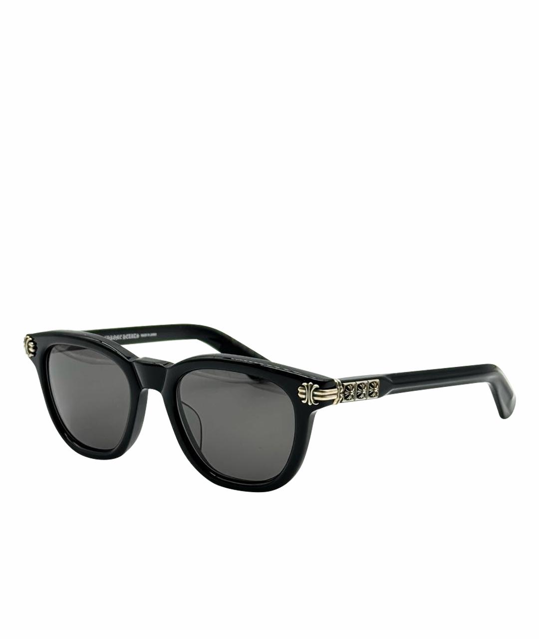 CHROME HEARTS Черные пластиковые солнцезащитные очки, фото 1