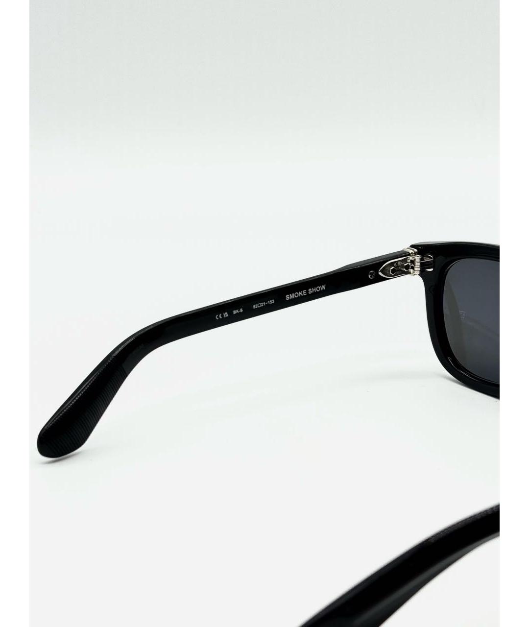 CHROME HEARTS Черные пластиковые солнцезащитные очки, фото 4