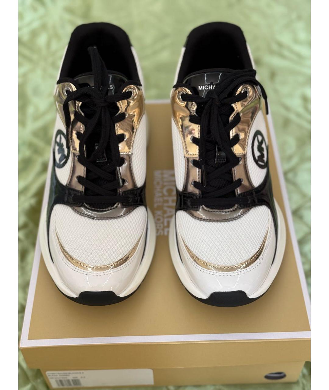 MICHAEL MICHAEL KORS Мульти кроссовки из лакированной кожи, фото 2