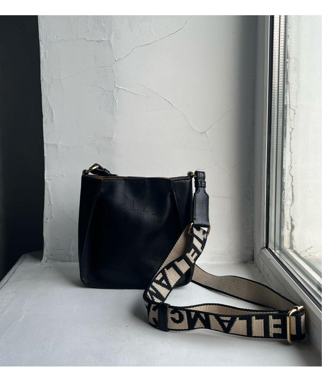 STELLA MCCARTNEY Черная сумка через плечо из искусственной кожи, фото 2