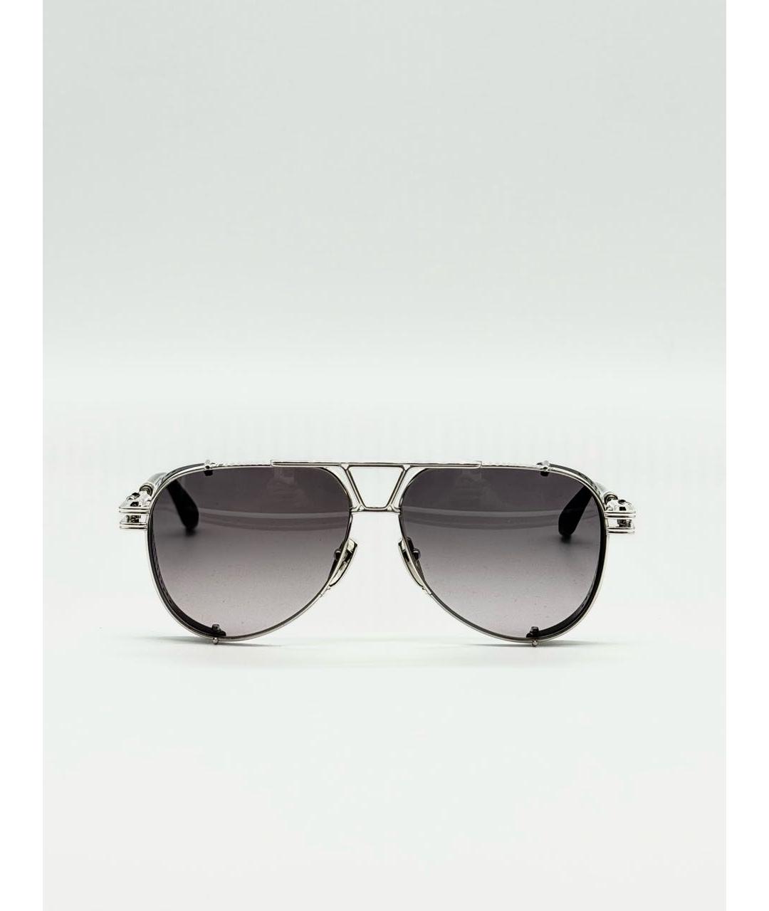 CHROME HEARTS Черные металлические солнцезащитные очки, фото 2