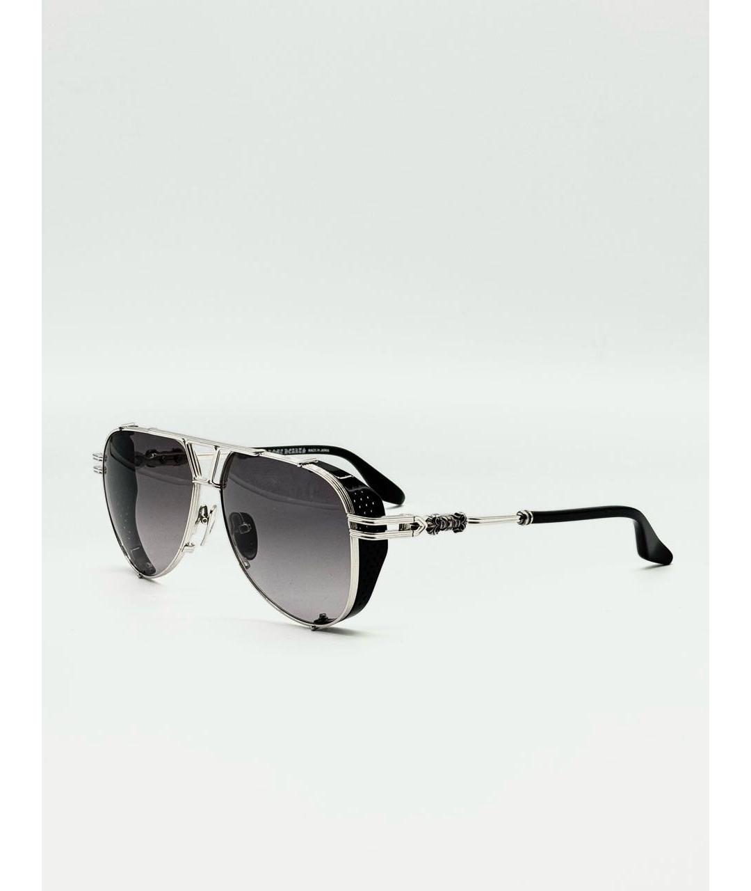 CHROME HEARTS Черные металлические солнцезащитные очки, фото 6