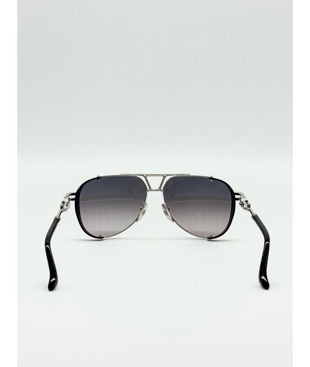 CHROME HEARTS Черные металлические солнцезащитные очки, фото 3