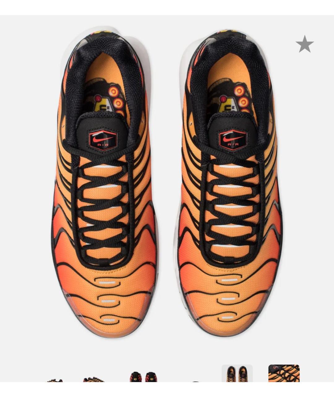 NIKE Оранжевое кроссовки, фото 4