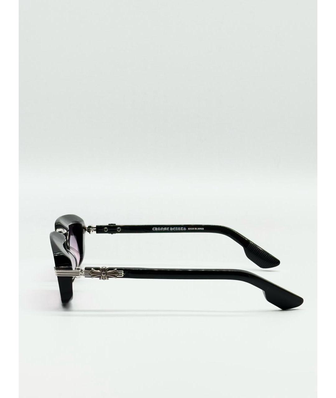 CHROME HEARTS Черные пластиковые солнцезащитные очки, фото 4