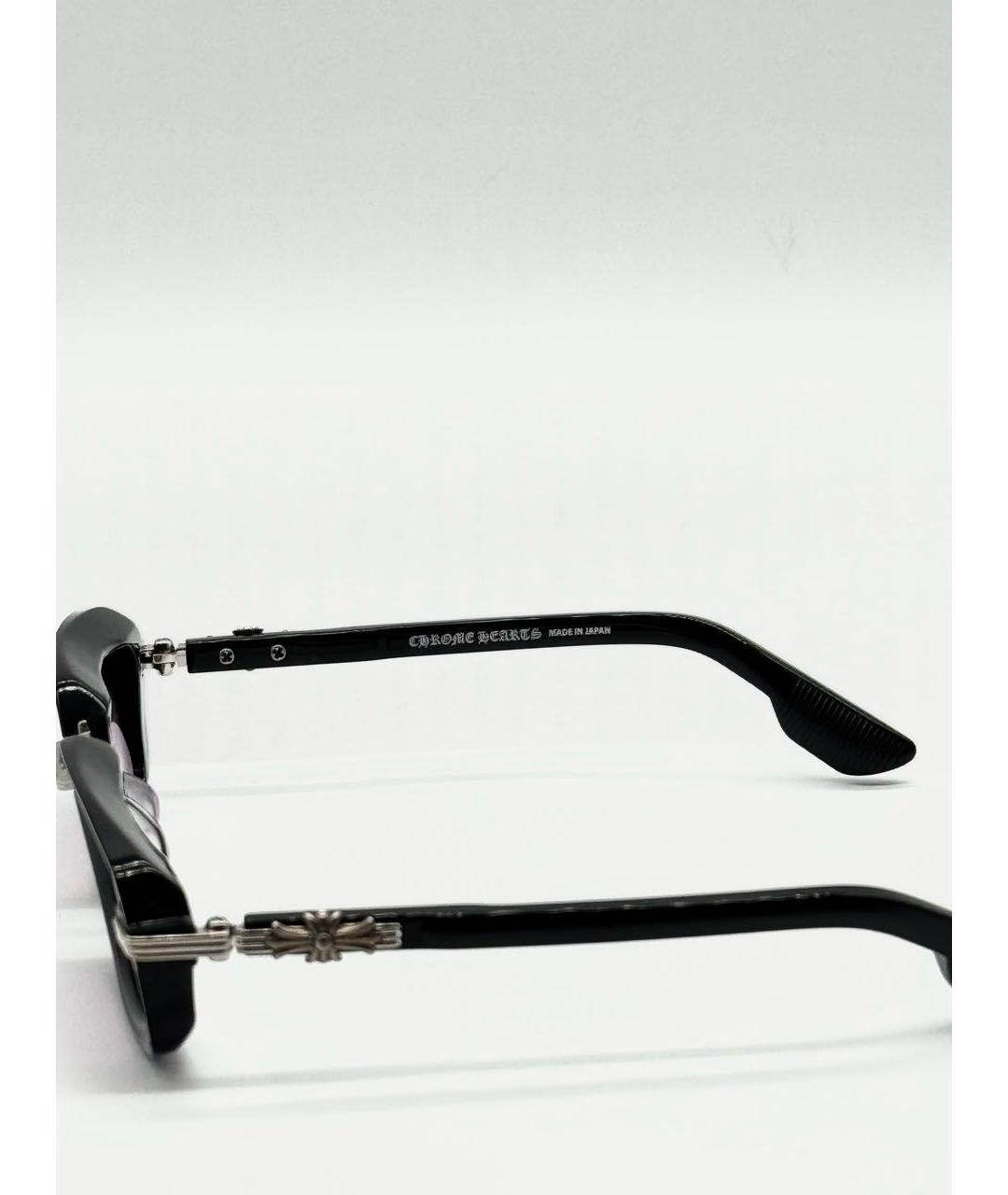 CHROME HEARTS Черные пластиковые солнцезащитные очки, фото 5