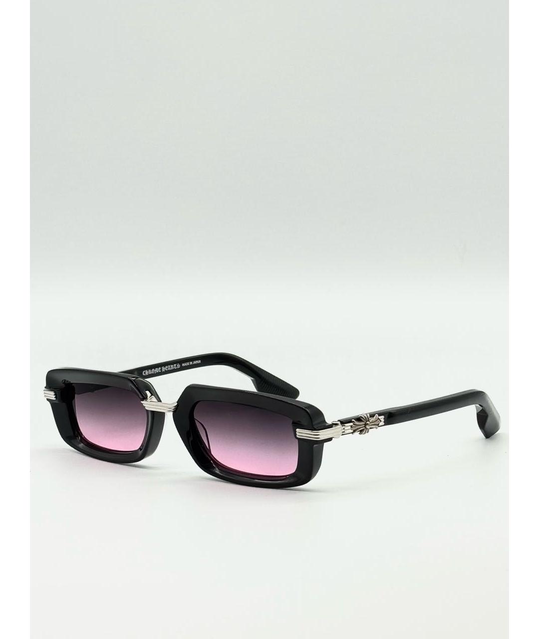 CHROME HEARTS Черные пластиковые солнцезащитные очки, фото 6