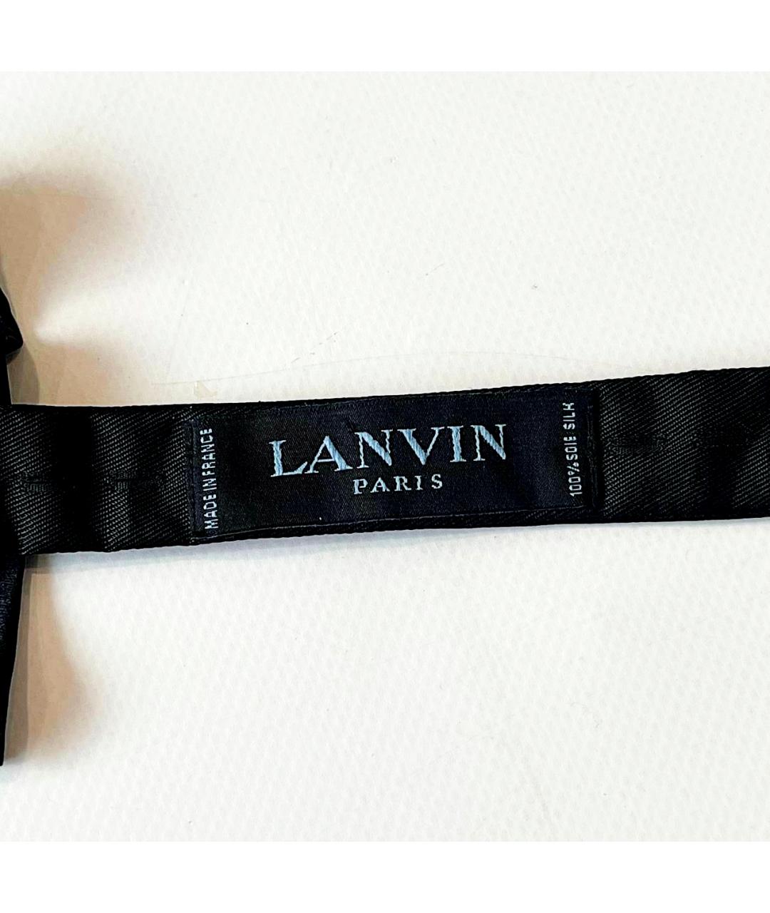 LANVIN Черный шелковый воротник, фото 7