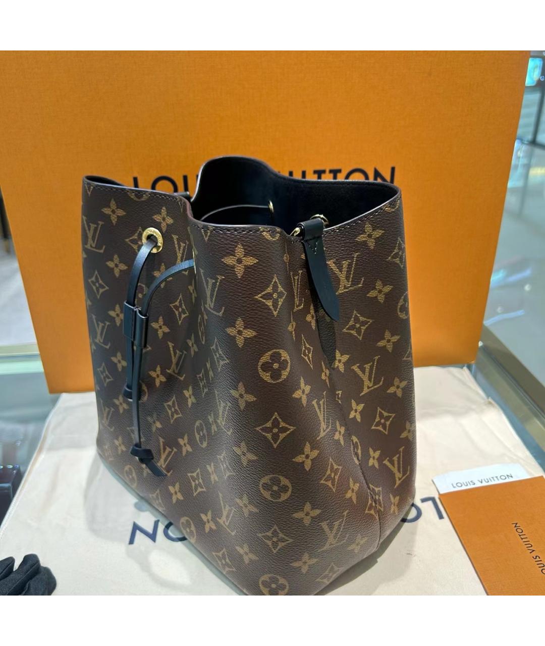 LOUIS VUITTON Коричневая сумка через плечо, фото 4