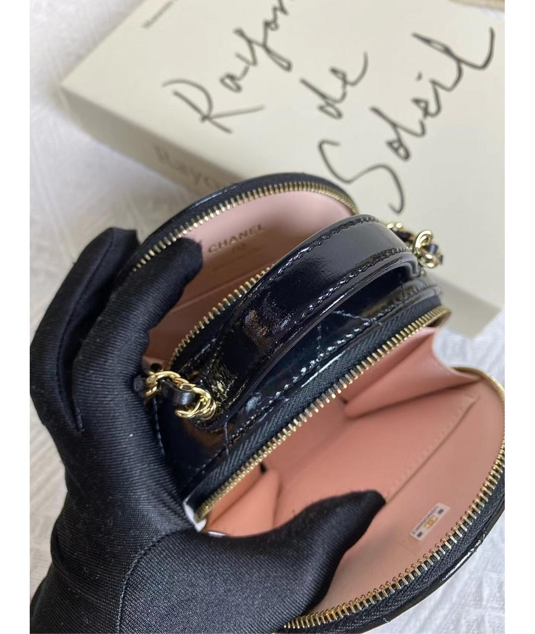CHANEL Черная кожаная сумка через плечо, фото 4