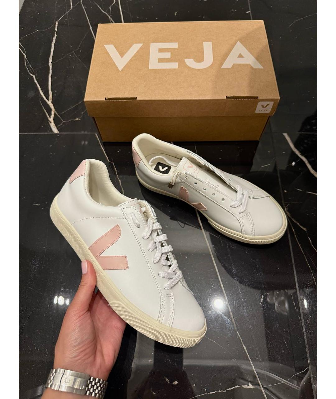 VEJA Белые кожаные кеды, фото 3