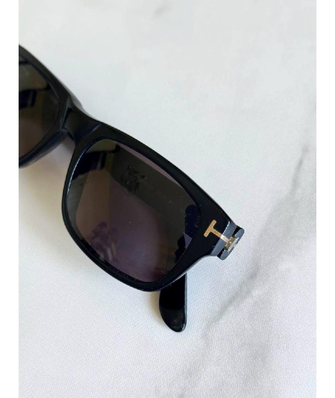 TOM FORD Черные пластиковые солнцезащитные очки, фото 5