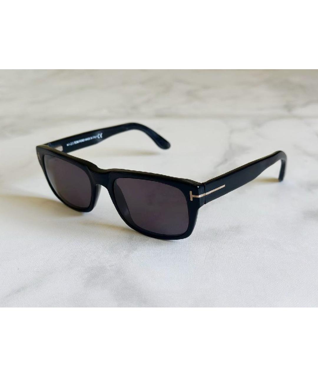 TOM FORD Черные пластиковые солнцезащитные очки, фото 9