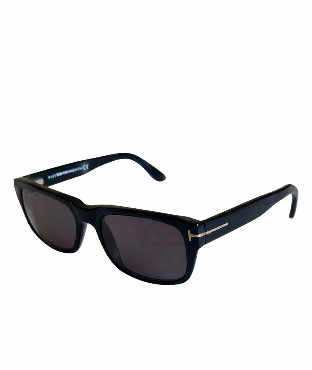 TOM FORD Черные пластиковые солнцезащитные очки, фото 1