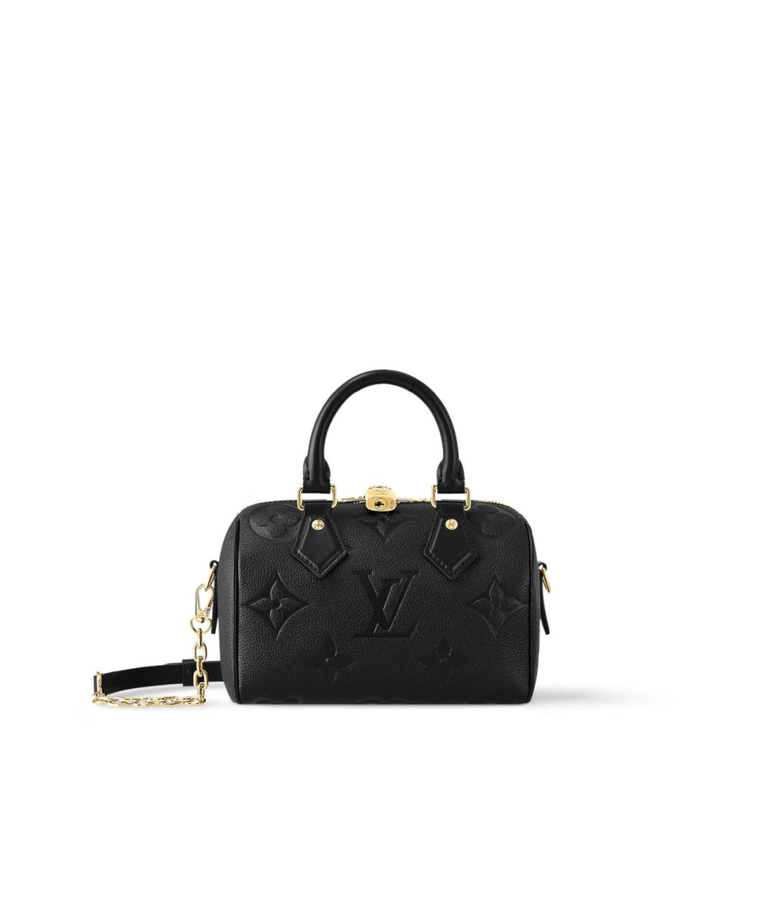 LOUIS VUITTON Черная кожаная сумка через плечо, фото 5