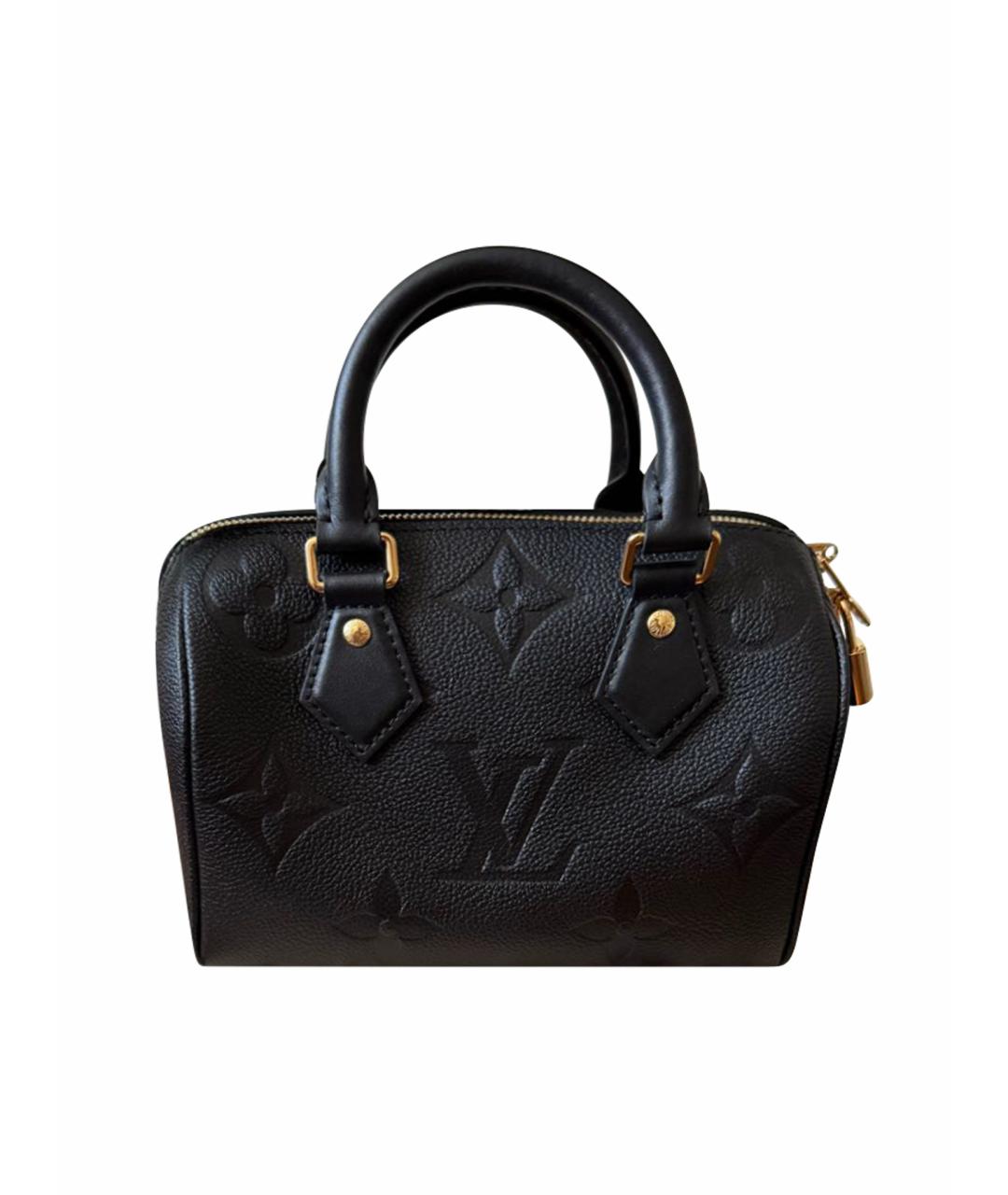 LOUIS VUITTON Черная кожаная сумка через плечо, фото 1