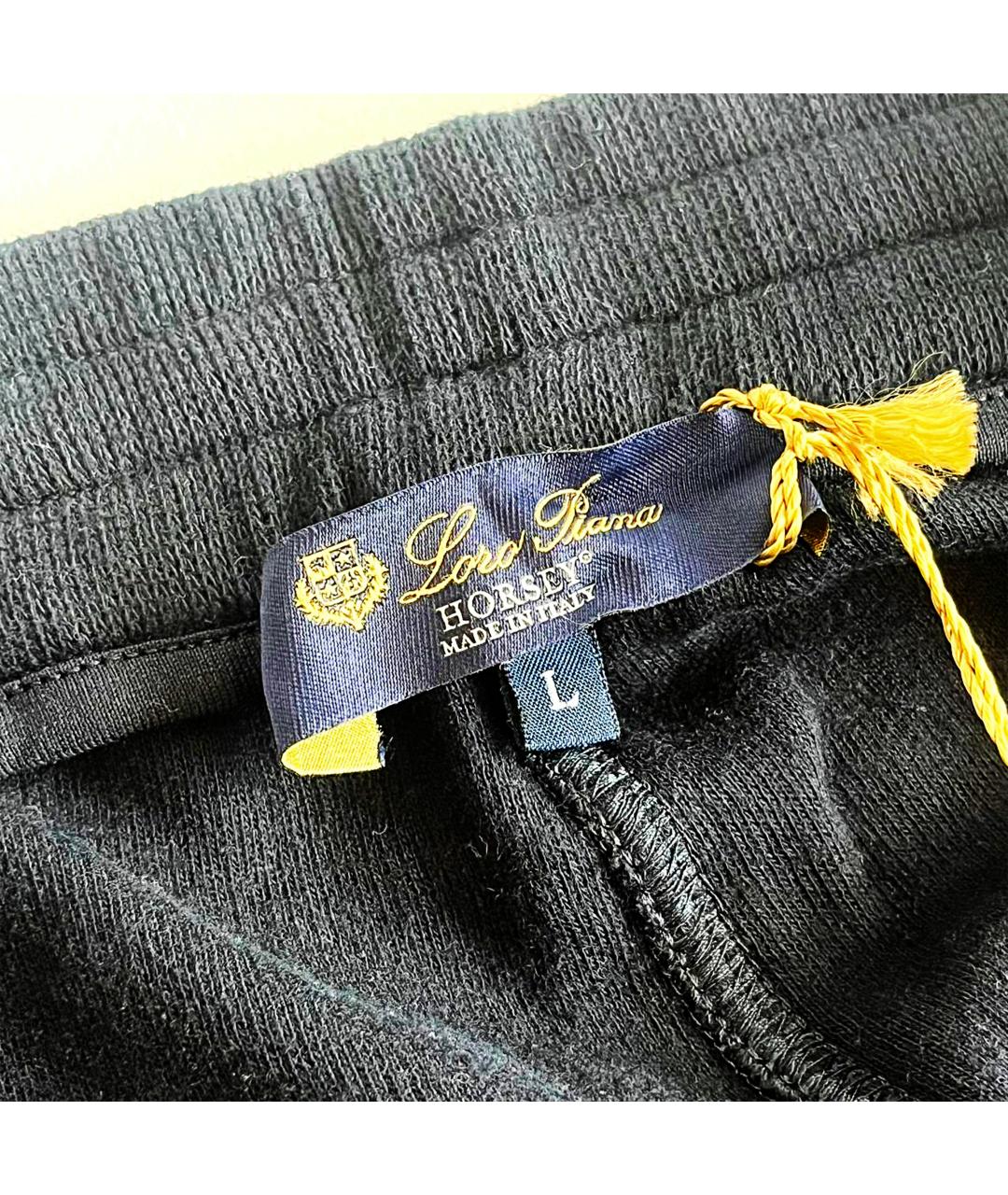 LORO PIANA Синие хлопковые повседневные брюки, фото 5