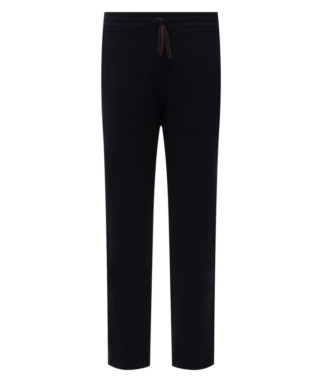 LORO PIANA Синие хлопковые повседневные брюки, фото 10