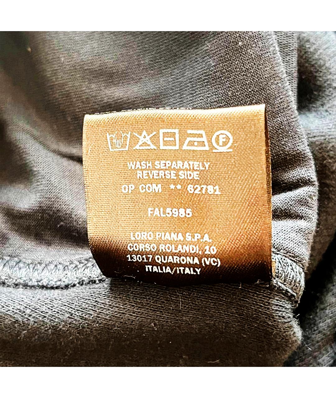 LORO PIANA Синие хлопковые повседневные брюки, фото 9