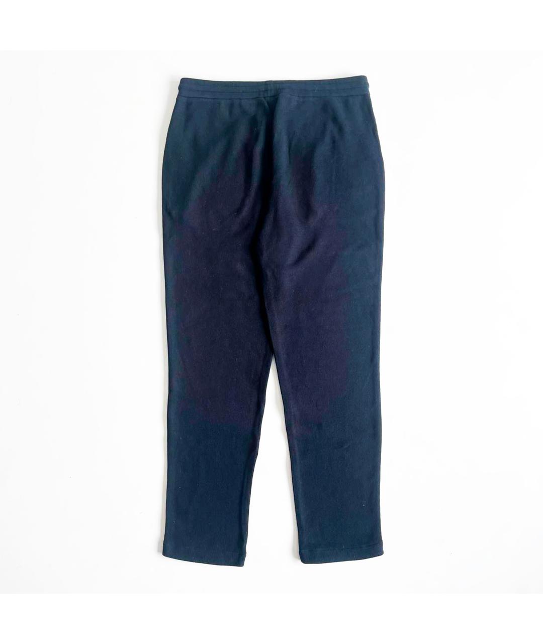 LORO PIANA Синие хлопковые повседневные брюки, фото 3