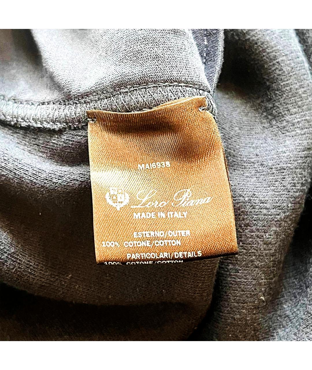 LORO PIANA Синие хлопковые повседневные брюки, фото 8