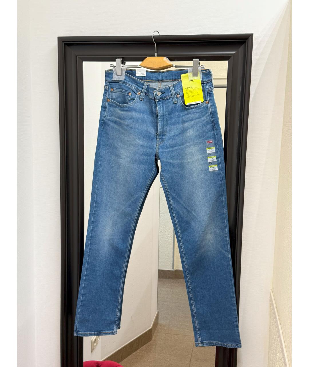 LEVI'S Голубые джинсы скинни, фото 10