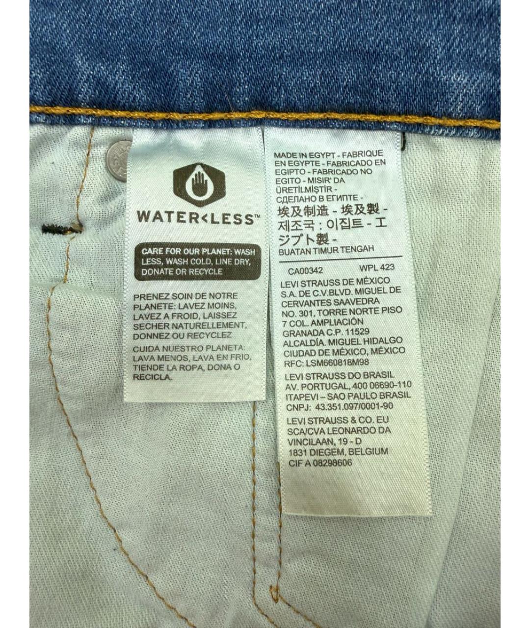 LEVI'S Голубые джинсы скинни, фото 4