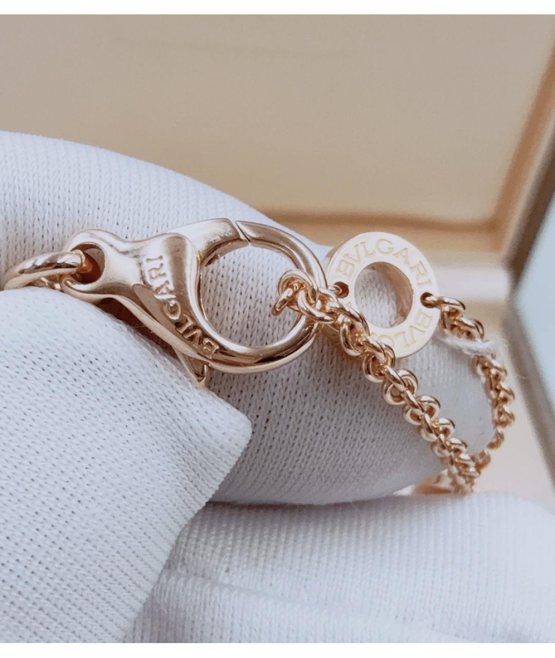 BVLGARI Белая подвеска из розового золота, фото 7