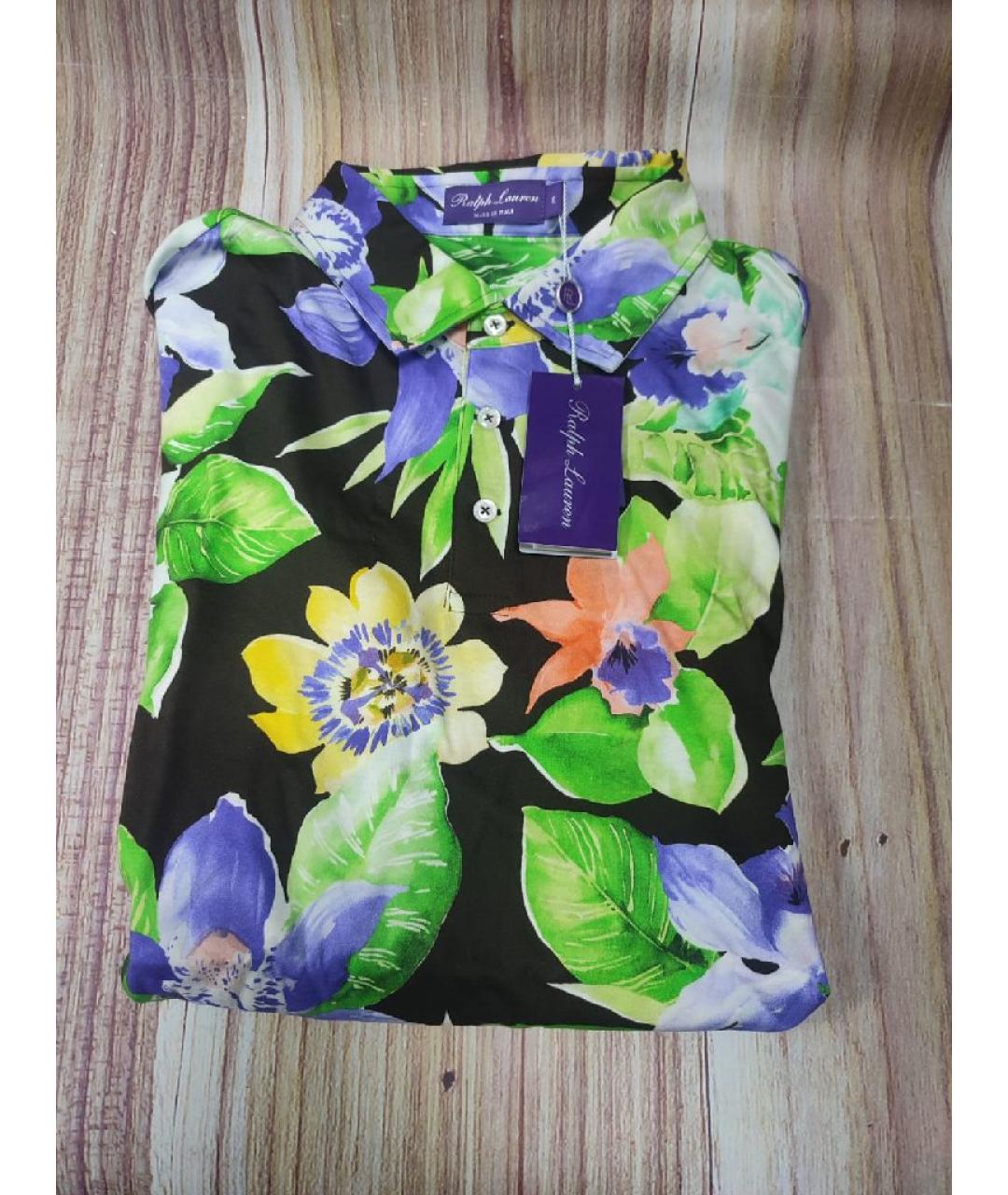 RALPH LAUREN PURPLE LABEL Мульти хлопковое поло с коротким рукавом, фото 2