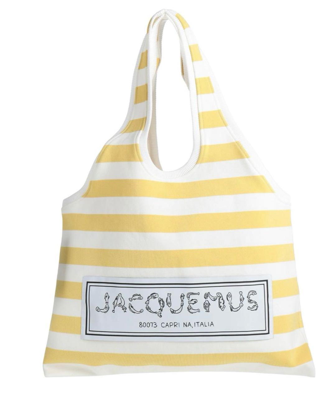 JACQUEMUS Желтая сумка тоут, фото 1