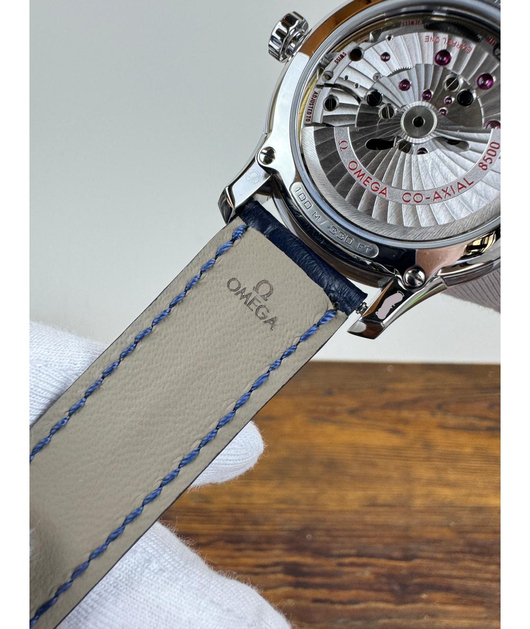 OMEGA Темно-синие часы, фото 7