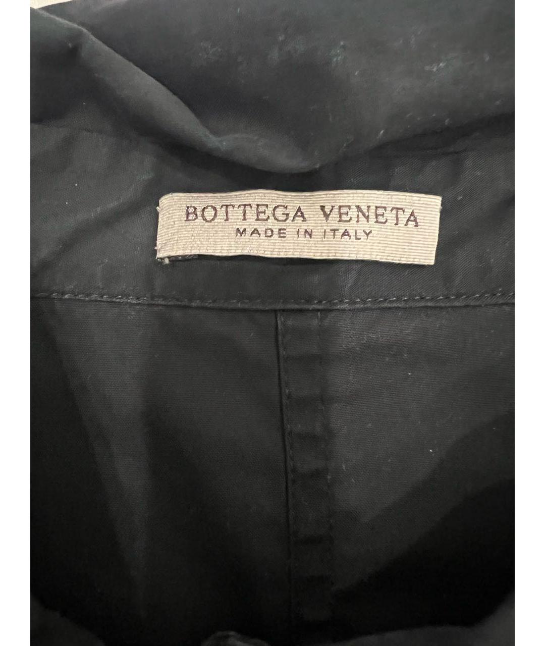 BOTTEGA VENETA Черное хлопковое повседневное платье, фото 3