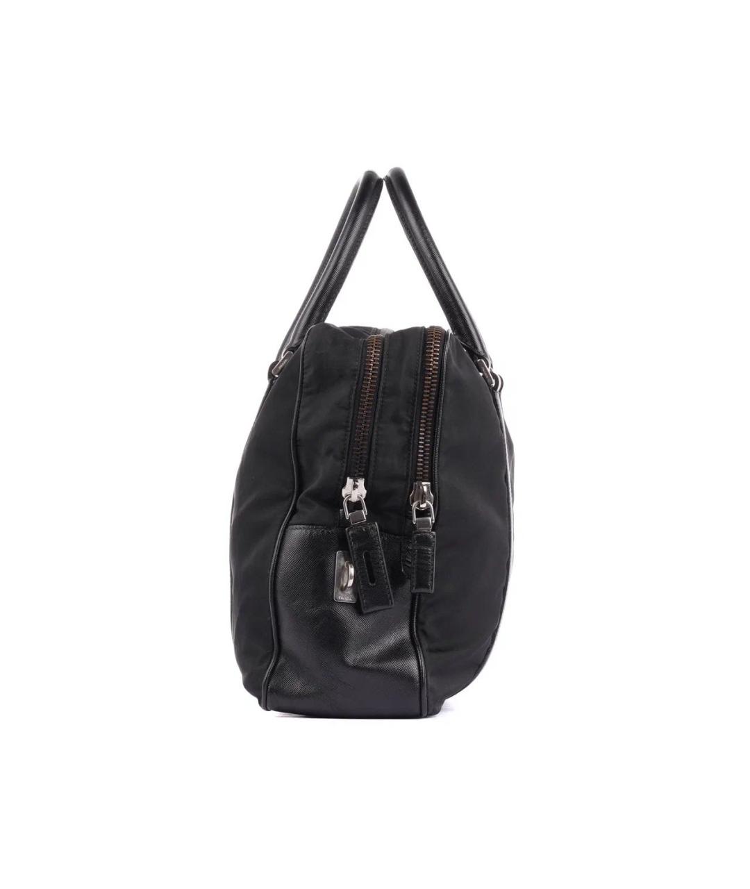 PRADA Черный тканевый портфель, фото 4