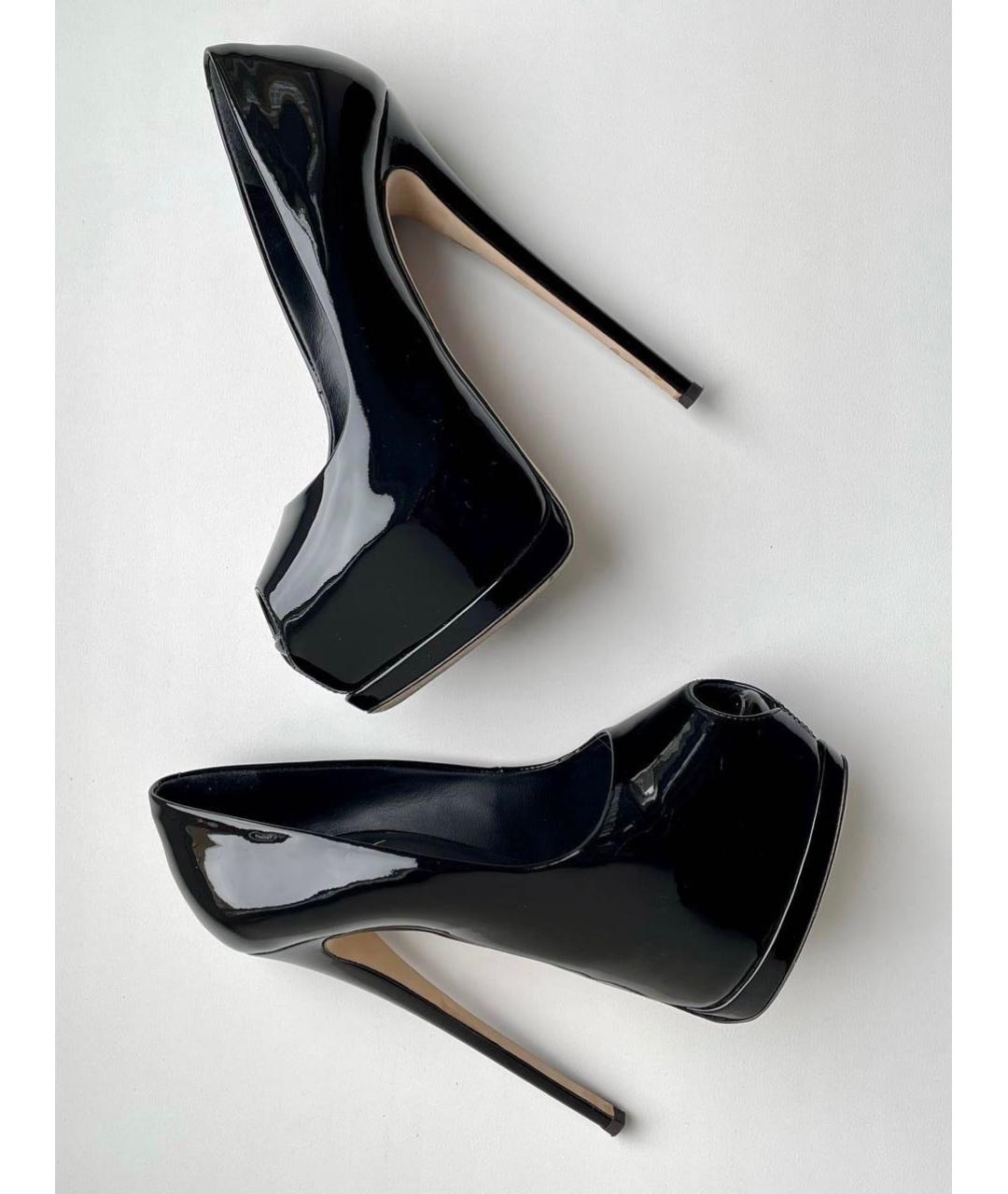 GIUSEPPE ZANOTTI DESIGN Черные туфли из лакированной кожи, фото 2
