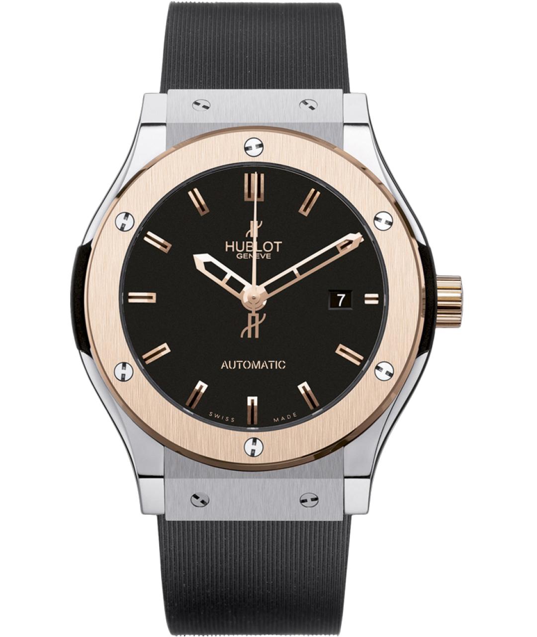 HUBLOT Черные часы из розового золота, фото 1