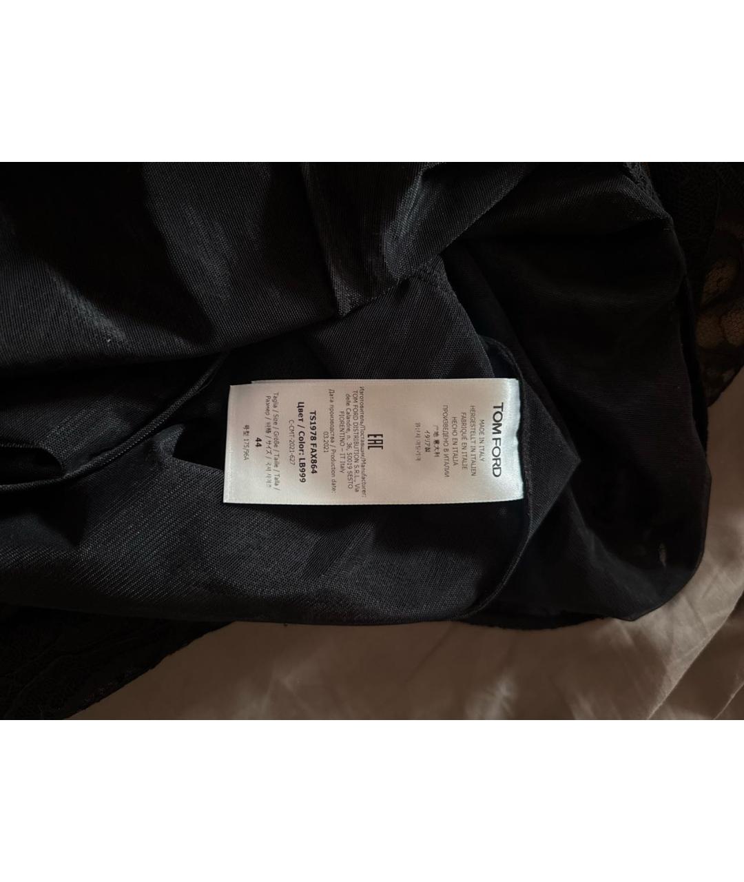 TOM FORD Черная вискозная блузы, фото 7