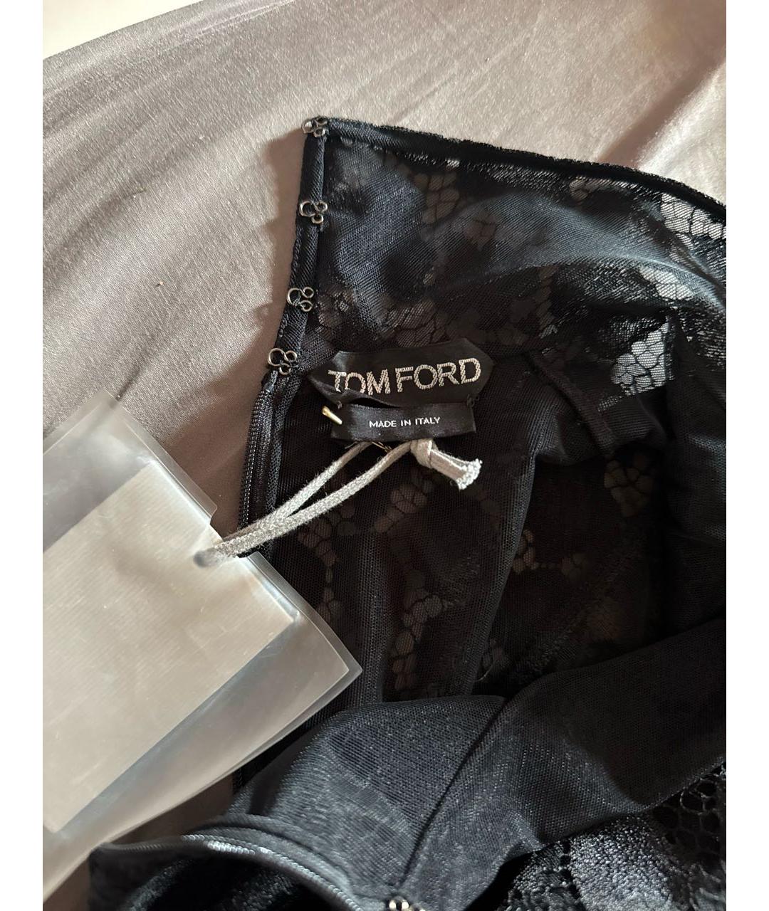 TOM FORD Черная вискозная блузы, фото 9