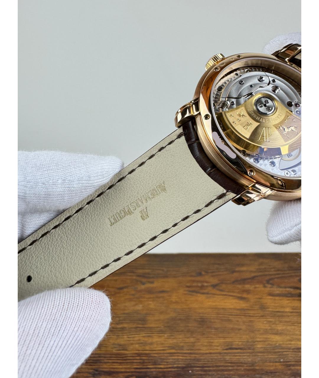 Audemars Piguet Коричневые часы из розового золота, фото 8