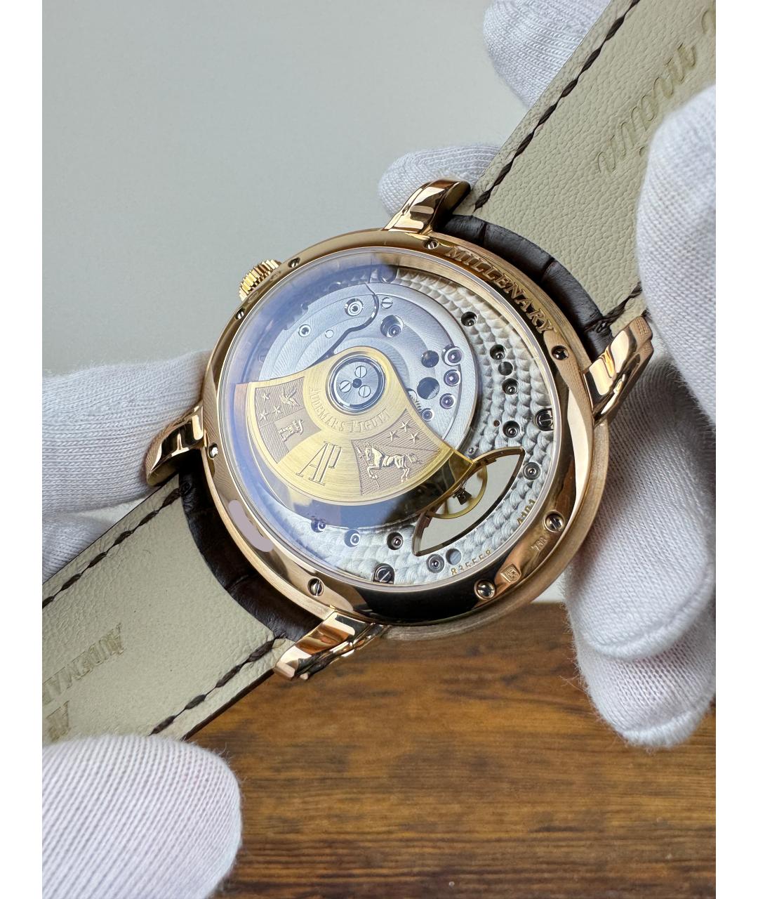 Audemars Piguet Коричневые часы из розового золота, фото 6