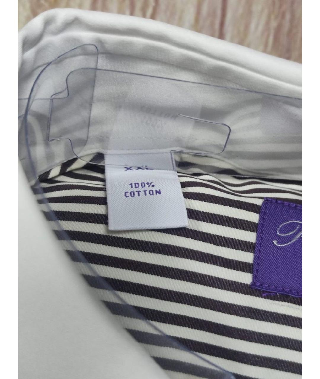 RALPH LAUREN PURPLE LABEL Коричневая хлопковая классическая рубашка, фото 7