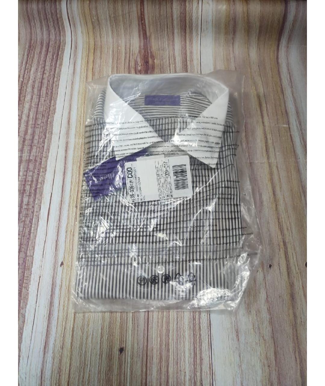 RALPH LAUREN PURPLE LABEL Коричневая хлопковая классическая рубашка, фото 8