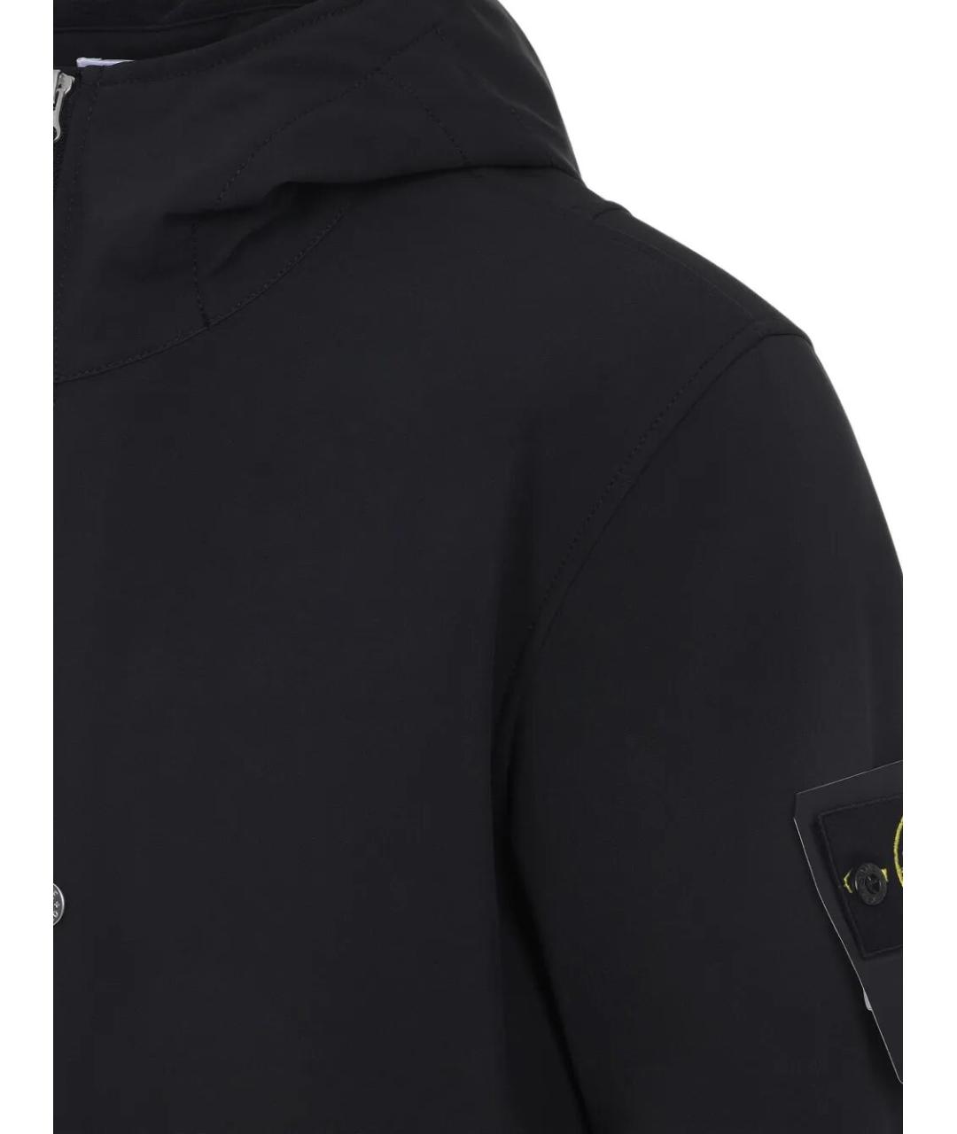 STONE ISLAND Черная полиэстеровая куртка, фото 4