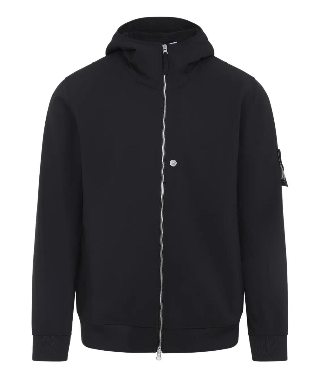 STONE ISLAND Черная полиэстеровая куртка, фото 1