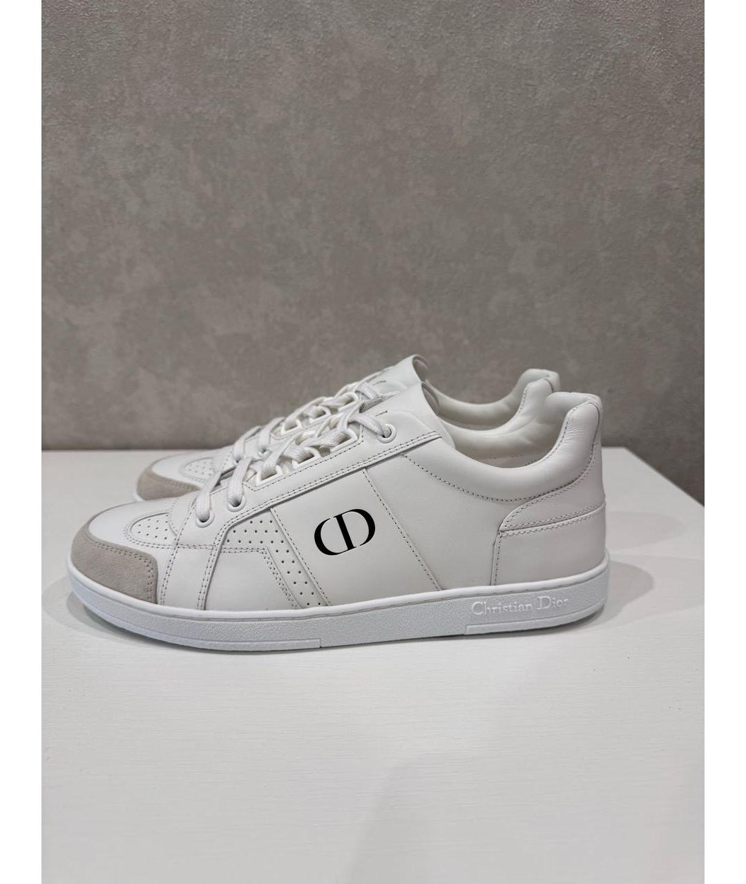 CHRISTIAN DIOR Белые кожаные кеды, фото 5