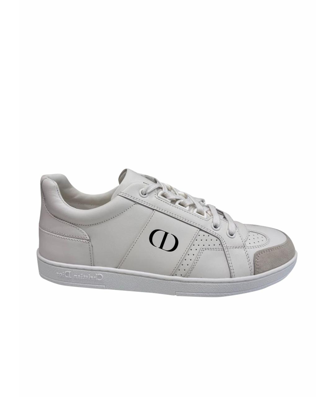 CHRISTIAN DIOR Белые кожаные кеды, фото 1