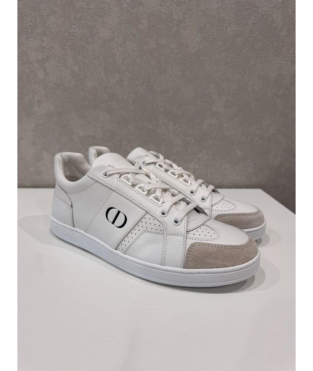 CHRISTIAN DIOR Белые кожаные кеды, фото 4